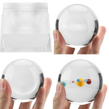 Load image into Gallery viewer, Transparent Solar System Crystal Ball Engraved Craft